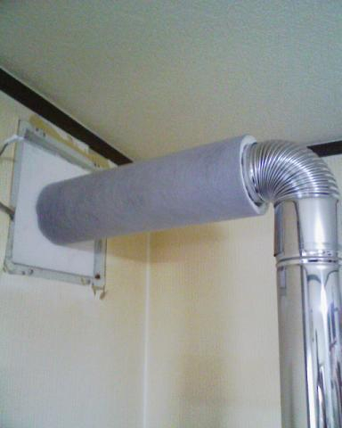 薪ストーブ　天井の断熱