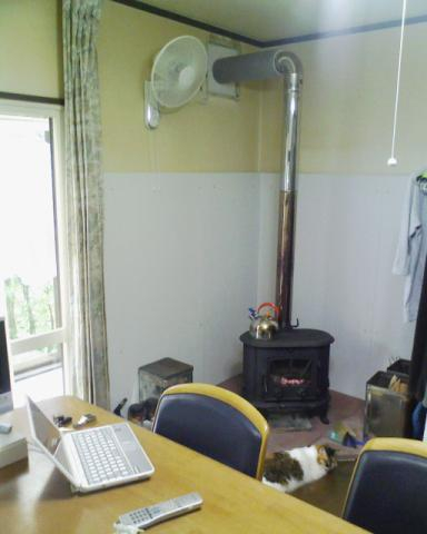 薪ストーブ点火