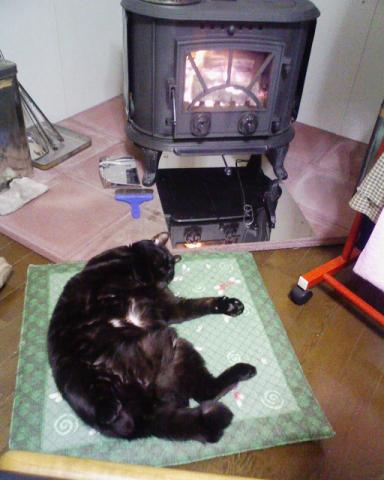 薪ストーブは気持ちいい